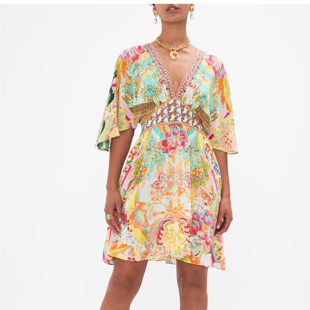 Camilla Vibrant dress with Floral Patterns